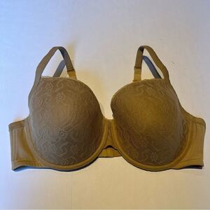 Cacique Bra Nude 44DD Underwire, padded adjustable straps